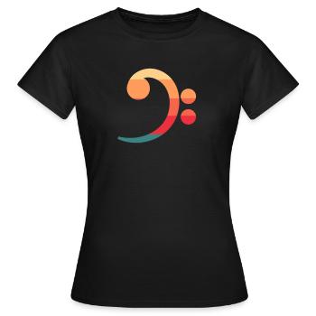 Bassiste - T-shirt Femme - noir - Devant - AI Model Female 172 dark (172cm)