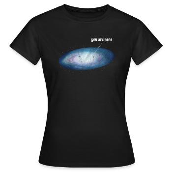 Astronomie - Frauen T-Shirt - Schwarz - Vorne - AI Model Female 172 dark (172cm)