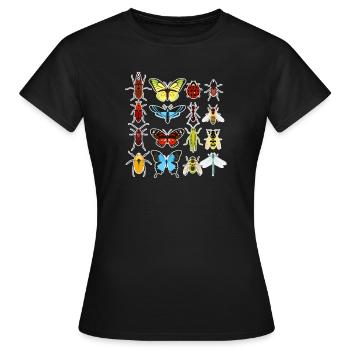 insectes - T-shirt Femme - noir - Devant - AI Model Female 172 dark (172cm)
