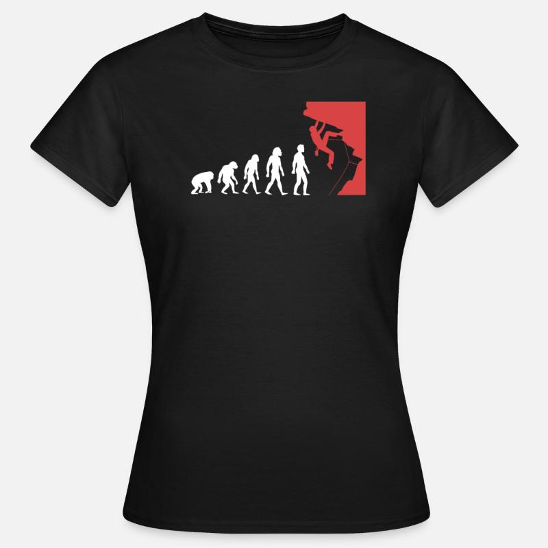 Evolution de l'escalade - T-shirt Femme - noir