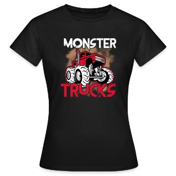 Monstertruck - Frauen T-Shirt - Schwarz - Vorne - AI Model Female 172 dark (172cm)