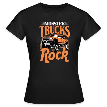 Monstertruck - Frauen T-Shirt - Schwarz - Vorne - AI Model Female 172 dark (172cm)