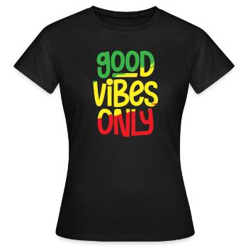 reggae - T-shirt Femme - noir - Devant - AI Model Female 172 dark (172cm)