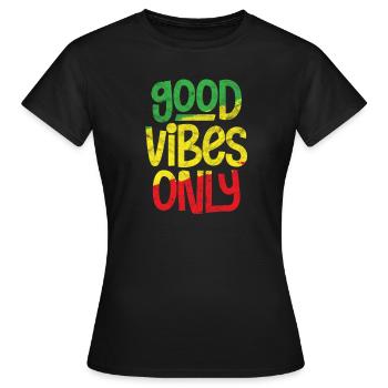 Rasta Rastafari Reggae Jamaica Ragga Geschenk - Frauen T-Shirt - Schwarz - Vorne - AI Model Female 172 dark (172cm)