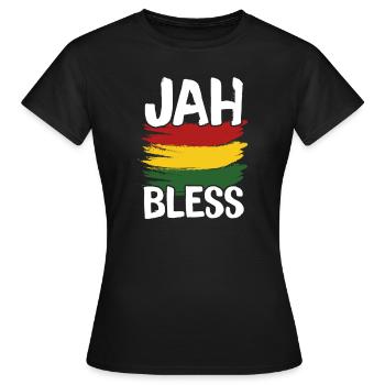 Rasta - Frauen T-Shirt - Schwarz - Vorne - AI Model Female 172 dark (172cm)