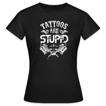 Tattoo Tattoo Tattoos Tattoo Gift - Women's T-Shirt - black - Front - AI Model Female 172 dark (172cm)