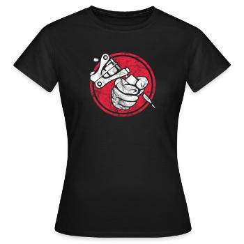 Tatouage tatouage tatouages cadeau de tatouage - T-shirt Femme - noir - Devant - AI Model Female 172 dark (172cm)