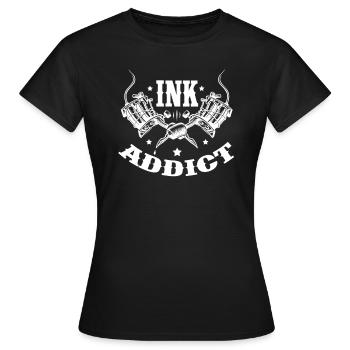 Tatouage tatouage tatouages cadeau de tatouage - T-shirt Femme - noir - Devant - AI Model Female 172 dark (172cm)