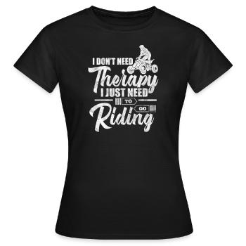 Quad quad - T-shirt Femme - noir - Devant - AI Model Female 172 dark (172cm)