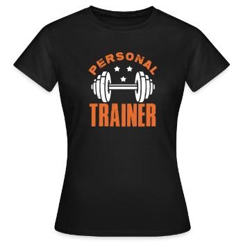 Entraîneur de fitness fitness fitness - T-shirt Femme - noir - Devant - AI Model Female 172 dark (172cm)