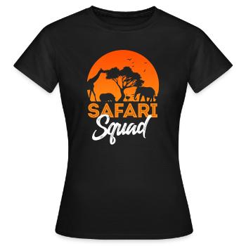 Safari - Frauen T-Shirt - Schwarz - Vorne - AI Model Female 172 dark (172cm)