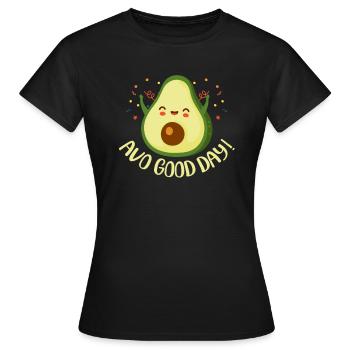 Avocat Guacamole Vegan Légumes Vegan Cadeau - T-shirt Femme - noir - Devant - AI Model Female 172 dark (172cm)