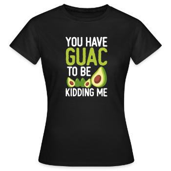 Avocat Guacamole Vegan Légumes Vegan Cadeau - T-shirt Femme - noir - Devant - AI Model Female 172 dark (172cm)