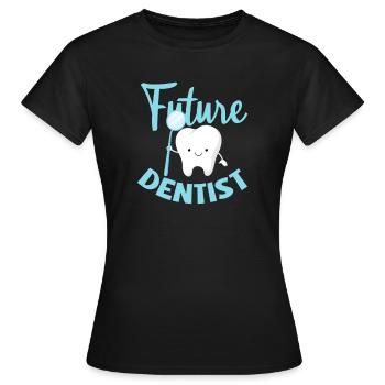 Dentiste Dentiste Dentiste Dentist Dents Cadeau - T-shirt Femme - noir - Devant - AI Model Female 172 dark (172cm)