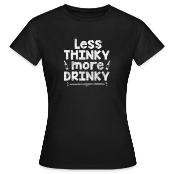 Alcool - T-shirt Femme - noir - Devant - AI Model Female 172 dark (172cm)