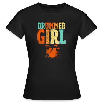 Percussion - Women's T-Shirt - black - Front - AI Model Female 172 dark (172cm)