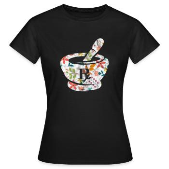 Pharmacie - T-shirt Femme - noir - Devant - AI Model Female 172 dark (172cm)