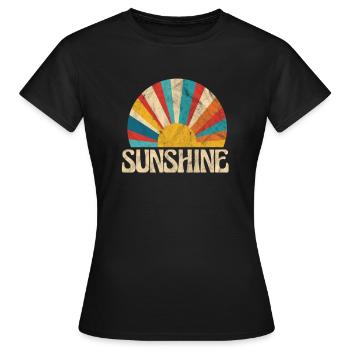 Hippie - T-shirt Femme - noir - Devant - AI Model Female 172 dark (172cm)