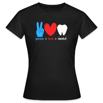 Dentiste Dentiste Dentiste Dentist Dents Cadeau - T-shirt Femme - noir - Devant - AI Model Female 172 dark (172cm)