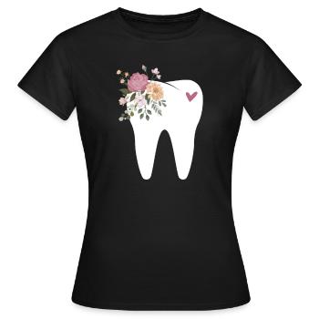 Dentiste Dentiste Dentiste Dentist Dents Cadeau - T-shirt Femme - noir - Devant - AI Model Female 172 dark (172cm)