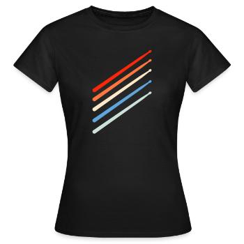 Percussion - Women's T-Shirt - black - Front - AI Model Female 172 dark (172cm)