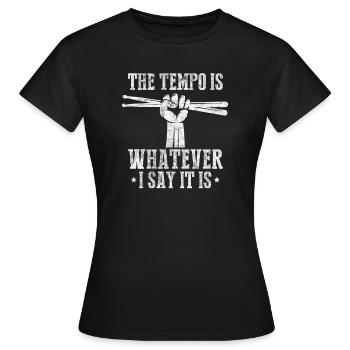 Percussion - Women's T-Shirt - black - Front - AI Model Female 172 dark (172cm)