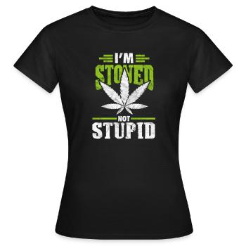 Cannabis - T-shirt Femme - noir - Devant - AI Model Female 172 dark (172cm)