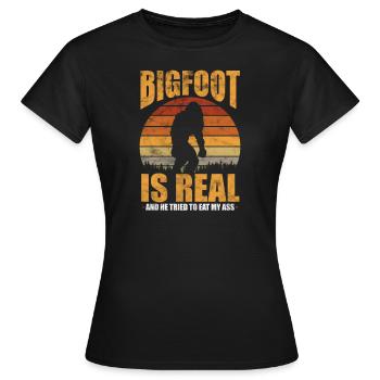 Sasquatch - T-shirt Femme - noir - Devant - AI Model Female 172 dark (172cm)