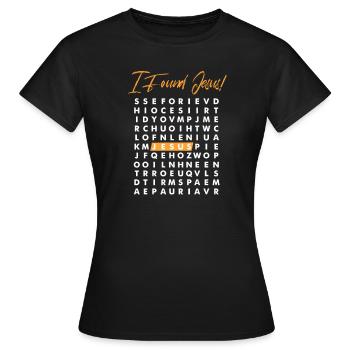 Jésus-Christ Christ Religion chrétienne Don - T-shirt Femme - noir - Devant - AI Model Female 172 dark (172cm)