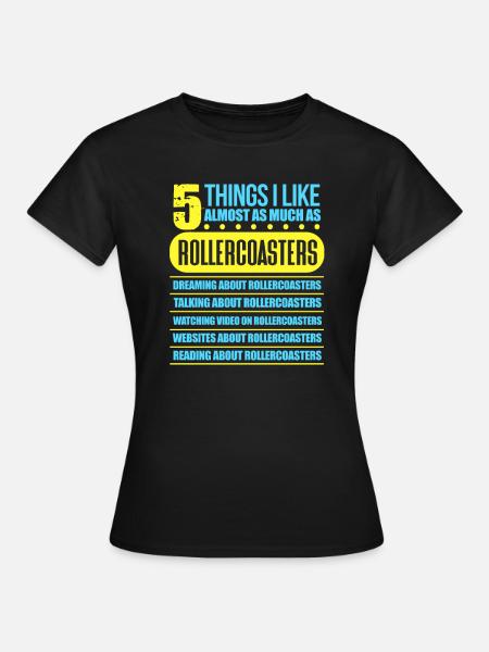 Achterbahn - Frauen T-Shirt - Schwarz