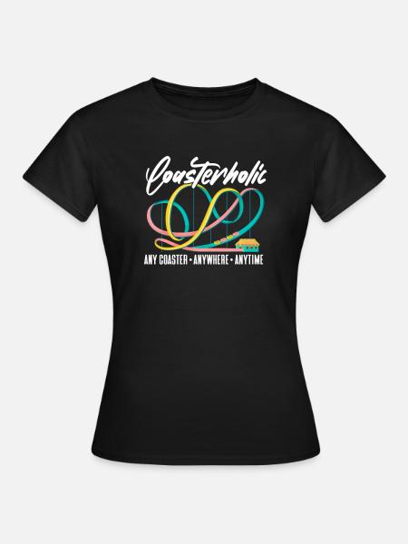 Achterbahn - Frauen T-Shirt - Schwarz