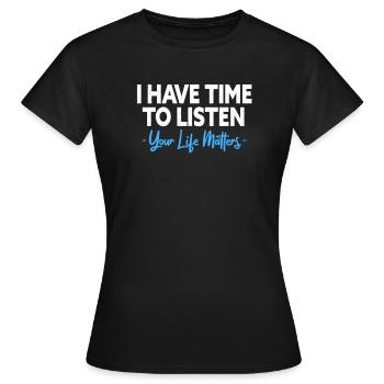 Santé mentale Cadeau en santé mentale - T-shirt Femme - noir - Devant - AI Model Female 172 dark (172cm)