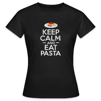 Pâtes alimentaires - T-shirt Femme - noir - Devant - AI Model Female 172 dark (172cm)
