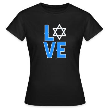 Hanoukka Juif Israël Juifs Hanoukka Cadeau - T-shirt Femme - noir - Devant - AI Model Female 172 dark (172cm)