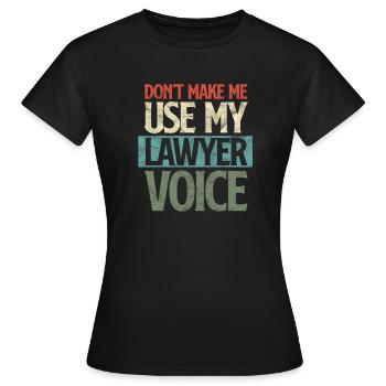 Anwalt - Frauen T-Shirt - Schwarz - Vorne - AI Model Female 172 dark (172cm)