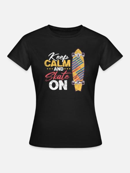 Longboard - Frauen T-Shirt - Schwarz