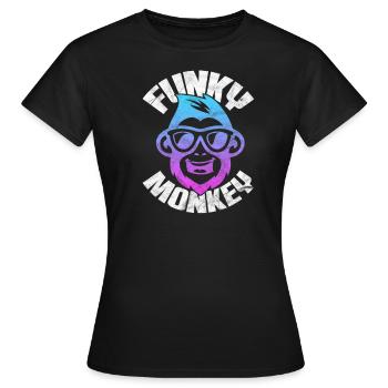 Funk de singe - T-shirt Femme - noir - Devant - AI Model Female 172 dark (172cm)