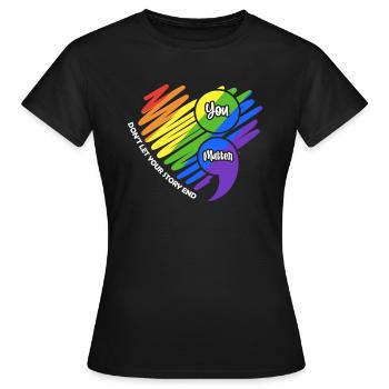 Santé mentale Cadeau en santé mentale - T-shirt Femme - noir - Devant - AI Model Female 172 dark (172cm)