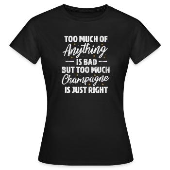 blockedTitle - T-shirt Femme - noir - Devant - AI Model Female 172 dark (172cm)