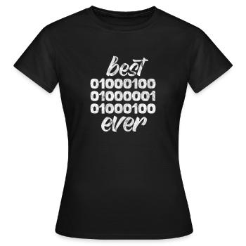 Père binaire - T-shirt Femme - noir - Devant - AI Model Female 172 dark (172cm)