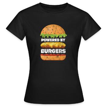 Burger - T-shirt Femme - noir - Devant - AI Model Female 172 dark (172cm)