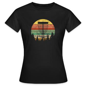 Disc Golf - Frauen T-Shirt - Schwarz - Vorne - AI Model Female 172 dark (172cm)