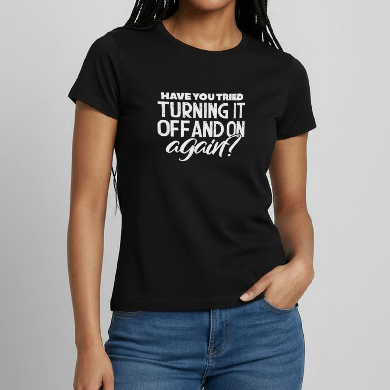 Support technique Computer It Admin Cadeau T-shirt Femme