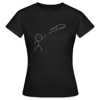 Disc Golf - Frauen T-Shirt - Schwarz - Vorne - AI Model Female 172 dark (172cm)