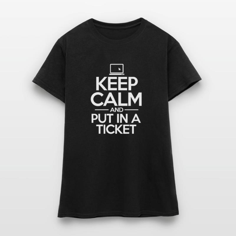 Support technique Computer It Admin Cadeau T-shirt Femme