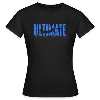 Ultimate Frisbee - Frauen T-Shirt - Schwarz - Vorne - AI Model Female 172 dark (172cm)