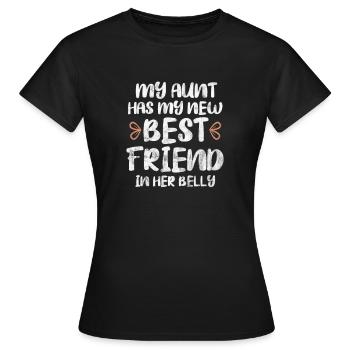 Aunt Birth - Women's T-Shirt - black - Front - AI Model Female 172 dark (172cm)