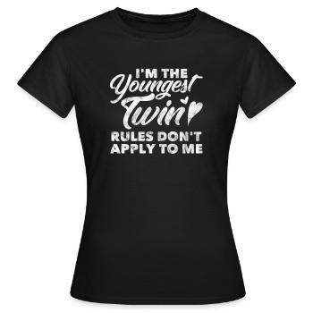 Jumeaux - T-shirt Femme - noir - Devant - AI Model Female 172 dark (172cm)