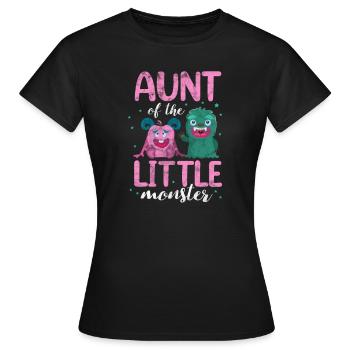 Aunt - Women's T-Shirt - black - Front - AI Model Female 172 dark (172cm)