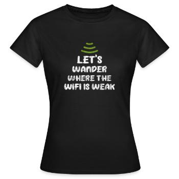 Forêt - T-shirt Femme - noir - Devant - AI Model Female 172 dark (172cm)